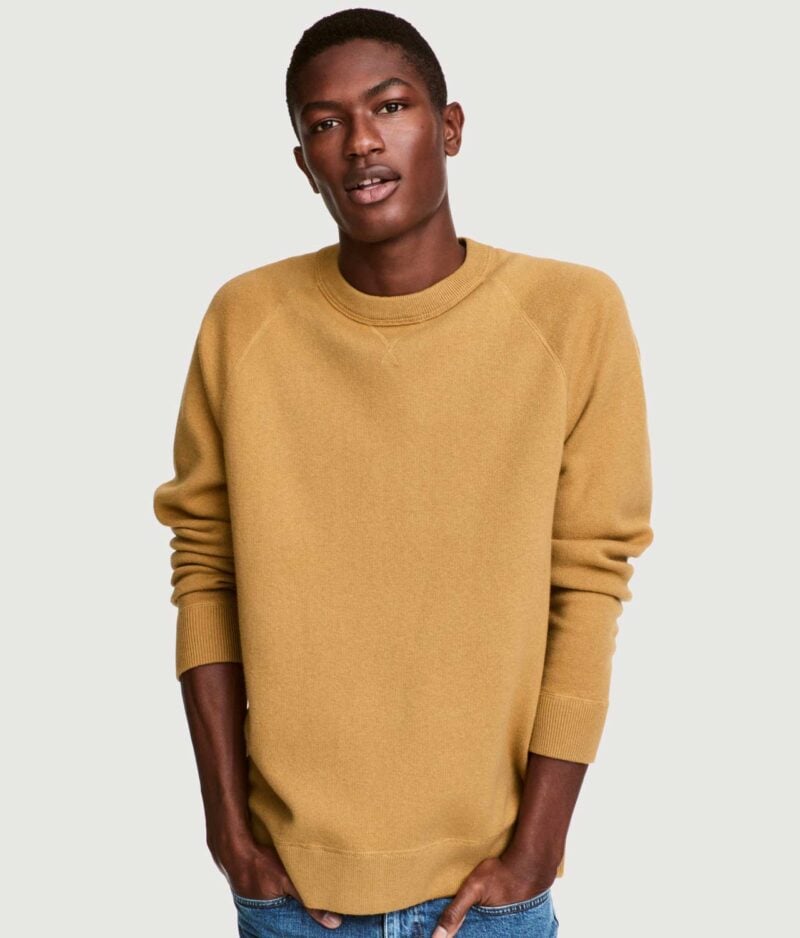 Silk blend sweater front